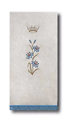 Voile d'ambon brodé - mariale. (id: 514)