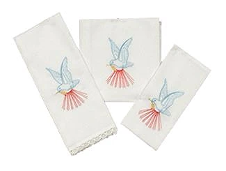 Linge d'autel brodée - complet