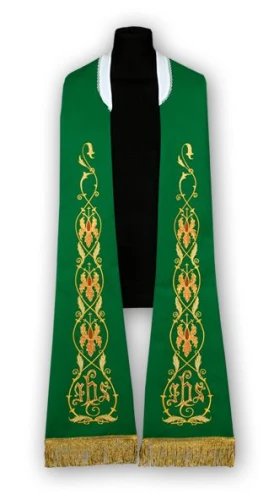 Étole romains richement brodée