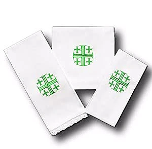 Linge d'autel brodée - complet