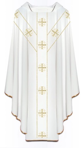 Chasuble avec croix de saint André - tissé (id: 693)A