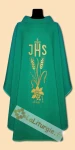 Chasuble en lin brodée directement sur le tissu (id: 706)