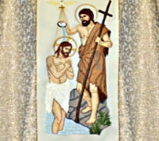 Chasubles brodées avec l'image de Jean-Baptiste (id: 107)