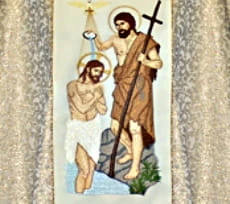 Chasubles brodées avec l'image de Jean-Baptiste (id: 107)