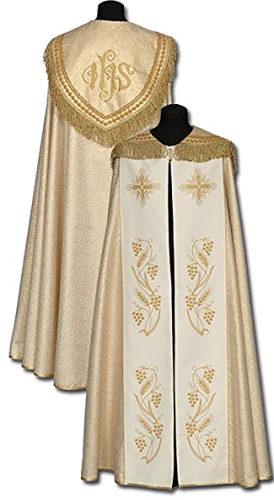 Chape liturgique dorée - brodé (id: 479)