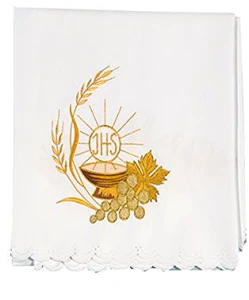 Tovaglia d'altare ricamata. (id: 432)
