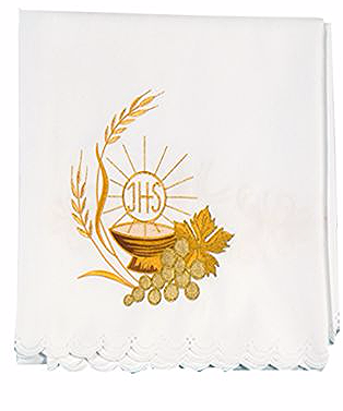 Nappe d'autel brodé