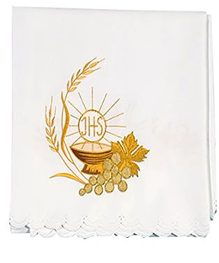 Nappe d'autel brodé