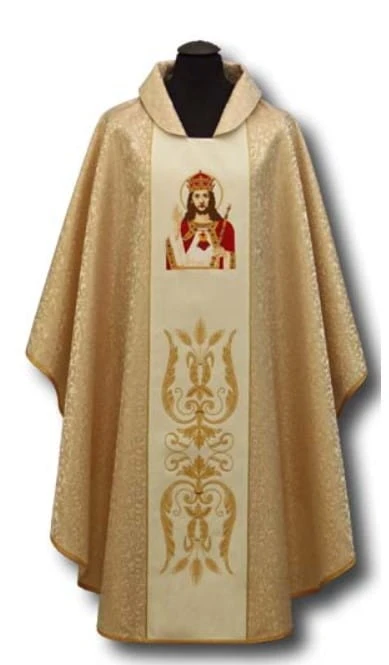 Chasuble brodé avec l'image du Christ-Roi (id: 71)