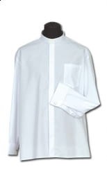 Chemise clergyman, manches courtes - 100% coton id: 265