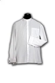Chemise clergyman -Boutons de manchettes. id: 266