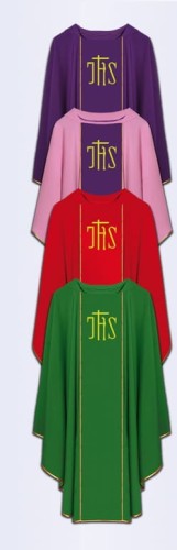 Chasuble brodée à la machine. (id: 696)