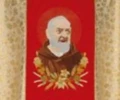 Chasuble brodé avec l'image de Padre Pio (id: 87)B