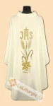Chasuble en lin brodée directement sur le tissu (id: 705)