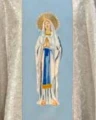 Chasubles brodées avec l'image de Notre-Dame de Lourdes (id: 101)