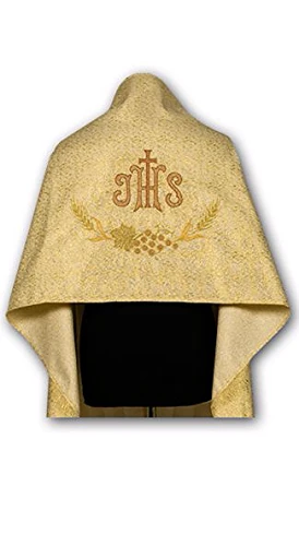 Voile huméral brodé - doré. (id: 491)