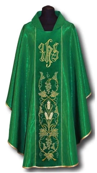 Chasuble - velours brodée. (id: 221)