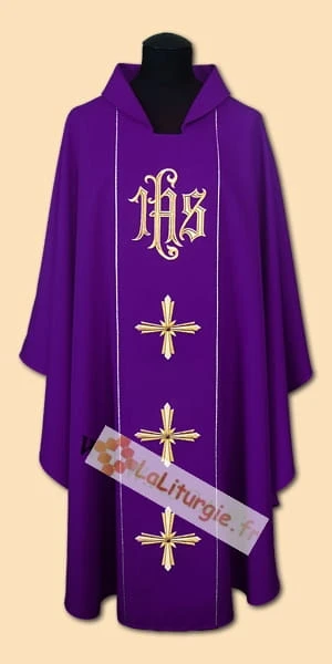 Chasuble en laine brodée (id: 712)