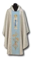 Chasubles brodées avec l'image de Notre-Dame de Lourdes