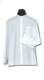 Chemise clergyman manches longues. id: 257
