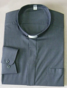 Camicia clergyman, maniche lunghe. (id: 425)