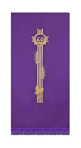 Copri ambone ricamato- viola (id: 511)