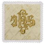 Palla liturgica ricamata. (id: 324)