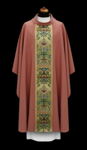 Élégant chasuble avec bande tissé (id: 689)E