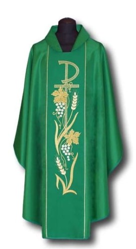 Chasuble avec une bande brodée. (id: 195)