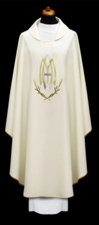 Chasuble brodée mariale (id: 685)