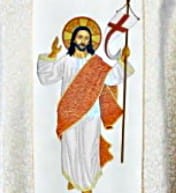Chasuble brodé - Jesus Christ ressuscité (id: 754)