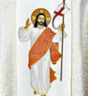 Chasuble brodé - Jesus Christ ressuscité (id: 754)