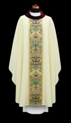 Élégant chasuble avec bande tissé (id: 689)A