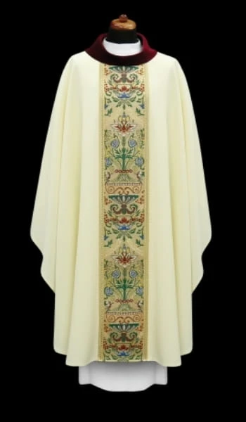 Élégant chasuble avec bande tissé (id: 689)A