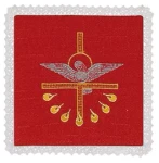 Palla liturgica ricamata. (id: 338)