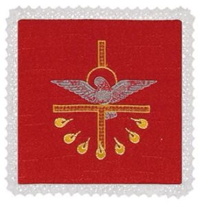 Palla liturgica ricamata. (id: 338)