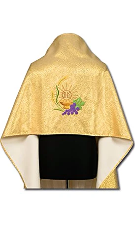 Voile huméral brodé - doré. (id: 490)