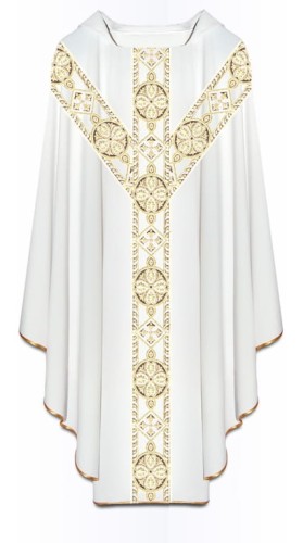 Chasuble avec croix de saint André - tissé (id: 695)A