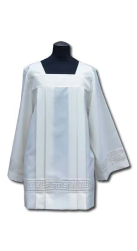 Surplis en crêpe avec une bande satinée (id: 627)