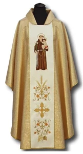 Casula ricamata con l'immagine di Sant'Antonio (id: 69)