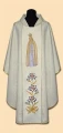 Casula ricamata con l'immagine di Nostra Signora di Fatima