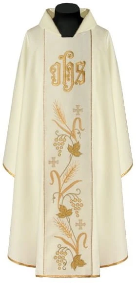 Chasuble avec une bande brodée. (id: 197)