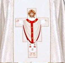 Chasubles brodées avec l'image de Jésus Grand Prêtre (id: 104)B