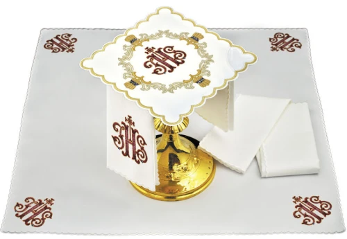 Linge d'autel - complet richement brodée