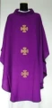 Chasuble brodé directement sur le tissu - lin (id: 186)