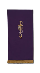 Copri ambone ricamato- viola (id: 507)