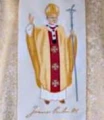 Chasubles riches brodées avec l'image de Jean-Paul II (id: 108)B