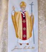 Chasubles riches brodées avec l'image de Jean-Paul II (id: 108)B