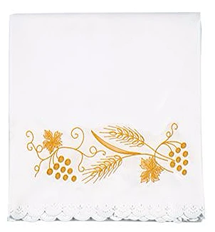 Nappe d'autel brodé