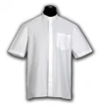 Chemise clergyman manches courtes. id: 255